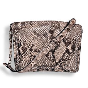 BCBGMAXAZRIA Faux Leather Snakeskin Bag